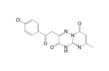 2-(4-Chlorobenzoyl)methyl-6-methyl-4,8-dihydro-3H-pyrimidino[1,2-b][1,2,4]triazin-3,8-dione