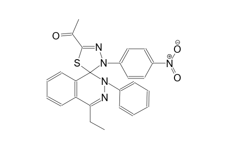 1-(4-ethyl-3'-(4-nitrophenyl)-2-phenyl-2H,3'H-spiro[phthalazine-1,2'-[1,3,4]thiadiazol]-5'-yl)ethanone