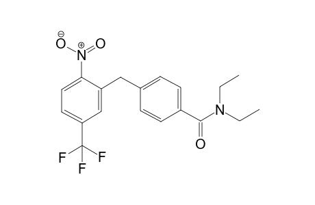 N,N-Diethyl-4-(2'-nitro-5'-trifluoromethylbenzyl)benzamide