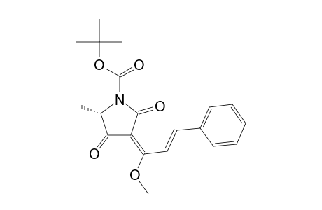 (5S)-N-tert-Butoxycarbonyl-3-[(E)-1'-methoxy-3'-phenylallylidene]-5-methylpyrrolidine-2,4-dione