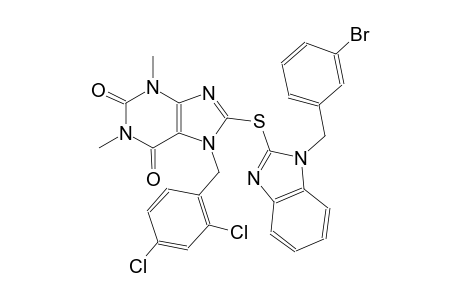 1H-purine-2,6-dione, 8-[[1-[(3-bromophenyl)methyl]-1H-benzimidazol-2-yl]thio]-7-[(2,4-dichlorophenyl)methyl]-3,7-dihydro-1,3-dimethyl-