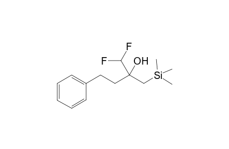 1,1-Difluoro-4-phenyl-2-((trimethylsilyl)methyl)butan-2-ol