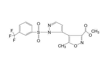 5-METHYL-4-{1-[(alpha,alpha,alpha-TRIFLUORO-m-TOLYL)SULFONYL]PYRAZOL-5-YL}-3-ISOXAZOLECARBOXYLIC ACID, METHYL ESTER