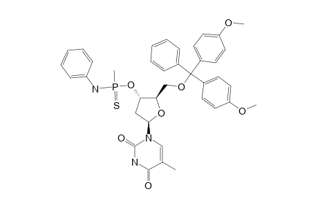 (R(P))-5'-O-DIMETHOXYTRITYL-THYMIDINE-3'-O-(METHANEPHOSPHONOTHIOANILIDATE);FAST-(R(P))
