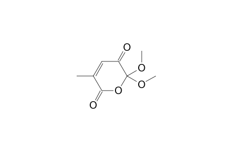 6,6-Dimethoxy-3-methyl-2H-pyran-2,5(6H)-dione