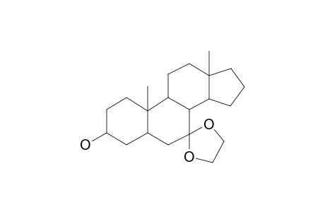 Androstan-7-one, 3-hydroxy-, cyclic 1,2-ethanediyl acetal, (3.beta.,5.alpha.)-