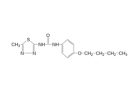 1-(p-butoxyphenyl)-3-(5-methyl-1,3,4-thiadiazol-2-yl)urea