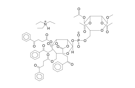 METHYL 2,3,4-TRI-O-ACETYL-6-O-(2,3,4,6-TETRA-O-(3-BENZOYLPROPIONYL)-ALPHA-D-MANNOPYRANOSYLPHOSPHO)-ALPHA-D-MANNOPYRANOSIDE, TRIETHYLAMMONIUM SALT