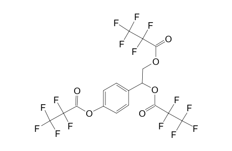 Propanoic acid, pentafluoro-, 1-[4-(2,2,3,3,3-pentafluoro-1-oxopropoxy)phenyl]-1,2-ethanediyl ester