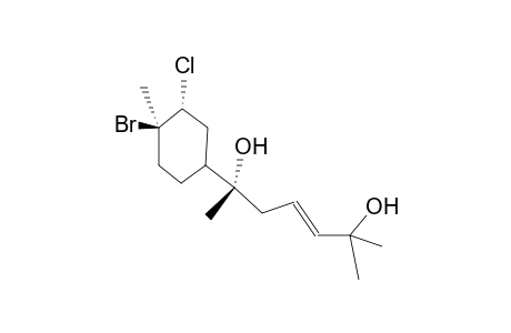 (E)-6-[(3R,4R)-4-bromo-3-chloro-4-methylcyclohexyl]-2-methylhept-3-ene-2,6-diol