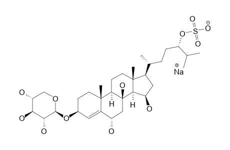 PISASTEROSIDE-E;3-O-(BETA-D-XYLOPYRANOSYL)-5-ALPHA-CHOLEST-4-ENE-3-BETA,6-ALPHA,8,15-BETA,24-PENTAOL-24-SULFATE