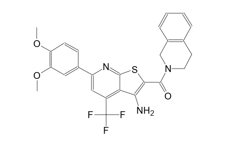 2-(3,4-dihydro-2(1H)-isoquinolinylcarbonyl)-6-(3,4-dimethoxyphenyl)-4-(trifluoromethyl)thieno[2,3-b]pyridin-3-amine