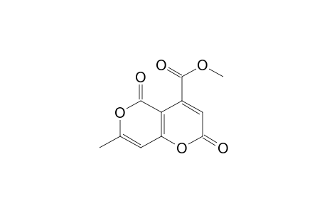 2,5-dioxo-7-methyl-2H,5H-pyrano[4,3-b]pyran-4-craboxylic acid, methyl ester