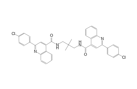 2-(4-chlorophenyl)-N-[3-({[2-(4-chlorophenyl)-4-quinolinyl]carbonyl}amino)-2,2-dimethylpropyl]-4-quinolinecarboxamide