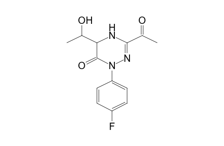 3-Acetyl-1-(4-fluorophenyl)-5-(1-hydroxyethyl)-4,5-dihydro-1H-[1,2,4]triazin-6-one