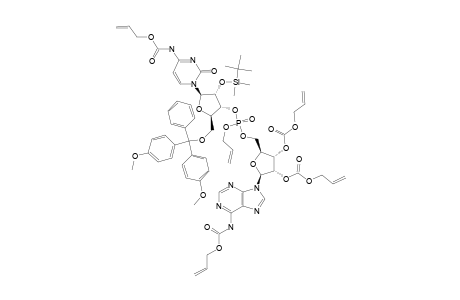 #28;ALLYL-[N4-(ALLYLOXYCARBONYL)-2'-O-(TERT.-BUTYLDIMETHYLSILYL)-5'-O-(PARA,PARA'-DIMETHOXYTRITYL)-CYTOSYLYL]-(3'-5')-[N6,2',3'-O-TRI-(ALLYLOXYCARBONY)-ADENOSI