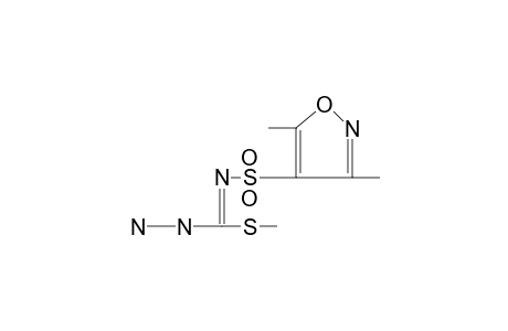 N-[(3,5-dimethyl-4-isoxazolyl)sulfonyl]thiocarbazimidic acid, methyl ester