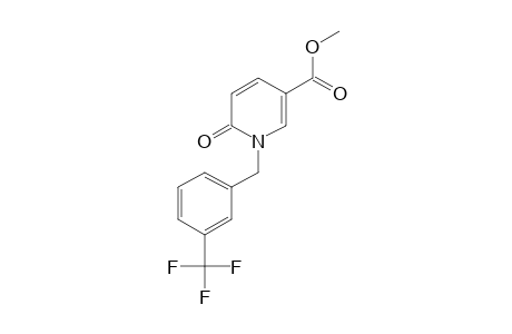 1,6-DIHYDRO-6-OXO-1-[m-TRIFLUOROMETHYL)BENZYL]NICOTINIC ACID, METHYL ESTER