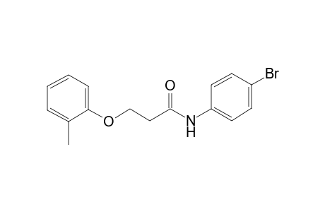 N-(4-Bromophenyl)-3-(2-methylphenoxy)propanamide