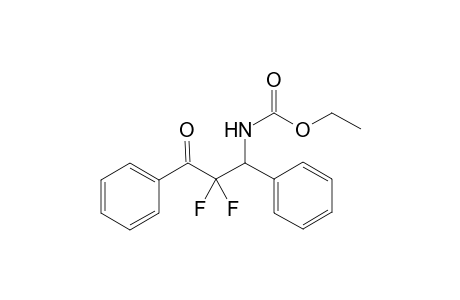 ETHYL-2,2-DIFLUORO-3-OXO-1,3-DIPHENYLPROPYLCARBAMATE