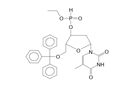 5'-TRITYLTHYMIDINE-3'-ETHYLPHOSPHITE (DIASTEREOMER MIXTURE)