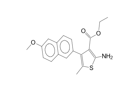2-methyl-3-(6-methoxy-2-naphthyl)-4-ethoxycarbonyl-5-aminothiophene