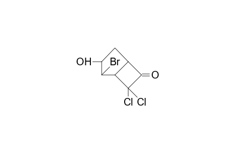 exo-2-Bromo-7,7-dichloro-endo-3-hydroxy-bicyclo(3.2.0)heptan-6-one