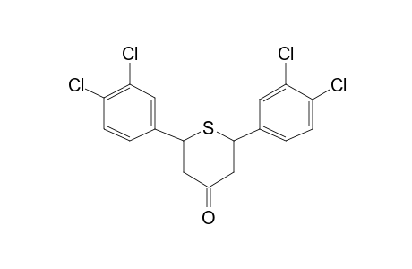 2,6-bis(3,4-Dichlorophenyl)-4-tetrahydrothiopyranone