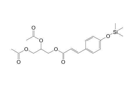 (E)-3-((3-(4-((trimethylsilyl)oxy)phenyl)acryloyl)oxy)propane-1,2-diyl diacetate