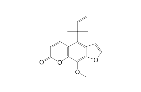 4-(1,1-dimethylallyl)-9-methoxy-furo[3,2-g]chromen-7-one