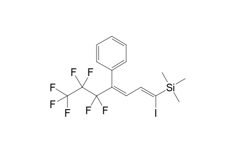 5,5,6,6,7,7,7-Heptafluoro-1-iodo-4-phenyl-1-(trimethylsilyl)hepta-1,3-diene