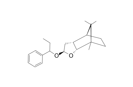 [2S-(2-ALPHA(R*),3A-ALPHA,4-ALPHA,7-ALPHA,7A-ALPHA)]-OCTAHYDRO-7,8,8-TRIMETHYL-2-(1-PHENYLPROPOXY)-4,7-METHANOBENZOFURANE