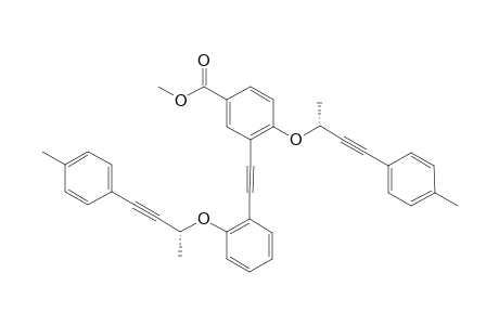 (-)-Methyl 4-{[(1R)-1-methyl-3-(4-methylphenyl)prop-2-yn-1-yl]oxy}-3-[(2-{[(1R)-1-methyl-3-(4-methylphenyl)prop-2-yn-1-yl]oxy}phenyl)ethynyl]benzoate