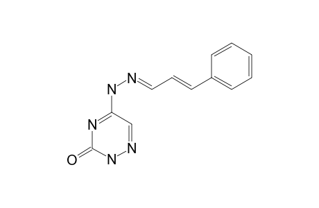 5-[(2E)-2-[(E)-3-phenylprop-2-enylidene]hydrazino]-2H-1,2,4-triazin-3-one