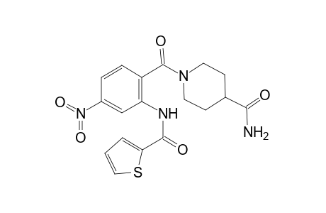 1-[4-nitro-2-(2-thenoylamino)benzoyl]isonipecotamide