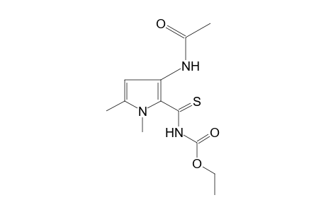 3-ACETYLAMINO-1,5-DIMETHYLPYRROL-2-(N-ETHOXYCARBONYL)-THIOCARBOXAMID