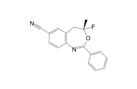 (4S)-4-Fluoro-4-methyl-7-nitrile-2-phenyl-4,5-dihydrobenzo[d]-1,3-oxazepine