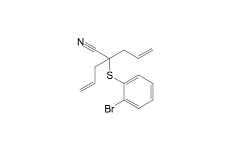 2-Allyl-2-(2-bromo-phenylsulfanyl)-pent-4-enenitrile