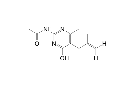N-[4-hydroxy-6-methyl-5-(2-methylallyl)-2-pyrimidinyl]acetamide