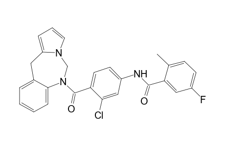 N-[3-Chloro-4-(5H-pyrrolo[1,2-c][1.3]benzodiazepin-6-(11H)-ylcarbonyl)phenyl]-5-fluoro-2-methylbenzamide