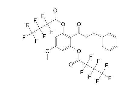 2',6'-Dihydroxy 4'-methoxydihydrochalcone, bis(heptafluorobutyrate)