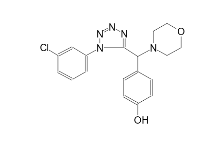 phenol, 4-[[1-(3-chlorophenyl)-1H-tetrazol-5-yl]-4-morpholinylmethyl]-