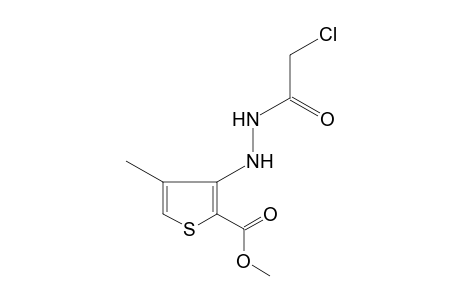 3-[2-(chloroacetyl)hydrazino]-4-methyl-2-thiophenecarboxylic acid, methyl ester