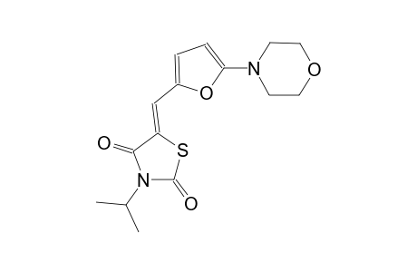 (5Z)-3-isopropyl-5-{[5-(4-morpholinyl)-2-furyl]methylene}-1,3-thiazolidine-2,4-dione