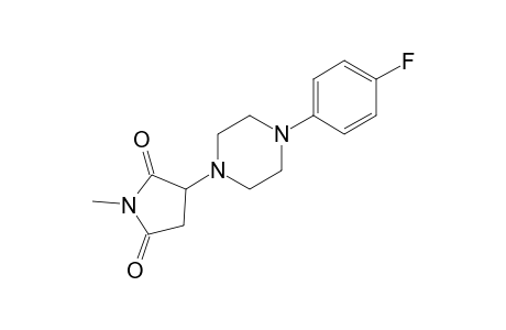 3-[4-(4-Fluorophenyl)-1-piperazinyl]-1-methyl-2,5-pyrrolidinedione