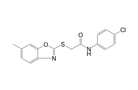 acetamide, N-(4-chlorophenyl)-2-[(6-methyl-2-benzoxazolyl)thio]-