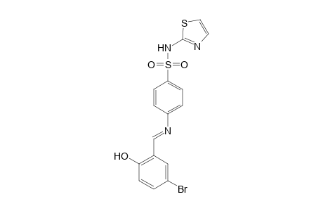 4-([(E)-(5-Bromo-2-hydroxyphenyl)methylidene]amino)-N-(1,3-thiazol-2-yl)benzenesulfonamide