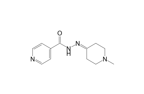 Isonicotinic acid, (1-methyl-4-piperidylidene)hydrazide