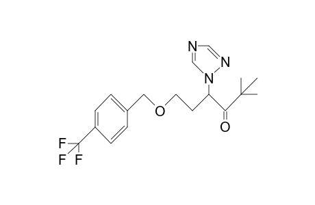 3-Hexanone, 2,2-dimethyl-4-(1H-1,2,4-triazol-1-yl)-6-[[4-(trifluoromethyl)phenyl]methoxy]-