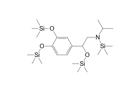 Isoprenaline, N,O,O',O''-tetrakis-TMS